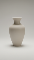 Matte Porcelain Vase in Snow White