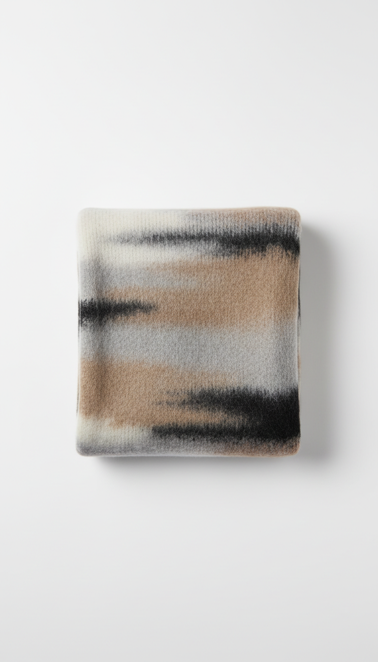 Cashmere Throw Blanket in Charcoal
